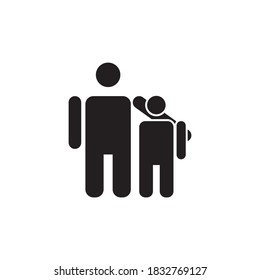 fatherhood vector icon design template