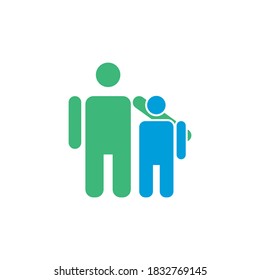 fatherhood vector icon design template