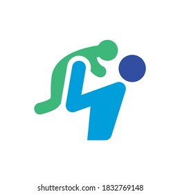 fatherhood vector icon design template