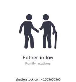 father-in-law icon. isolated father-in-law icon vector illustration from family relations collection. editable sing symbol can be use for web site and mobile app