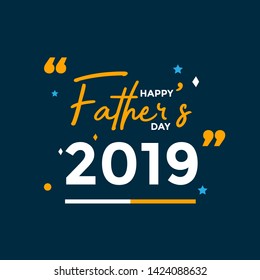 father's day 2019 vector design typography