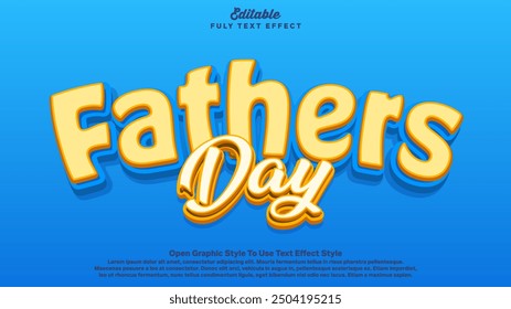 Fathers day 3d editable text effect 