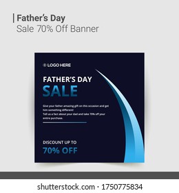 Father's Day 70% Sale Banner