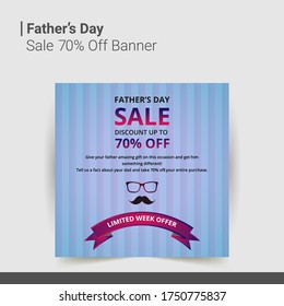 Father's Day 70% Sale Banner