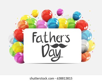 Fathers Day Background. Best Dad Vector Illustration EPS10