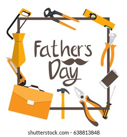 Fathers Day Background. Best Dad Vector Illustration EPS10