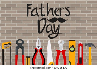 Fathers Day Background. Best Dad Vector Illustration EPS10
