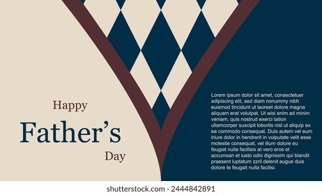 Father's Day background, creative concept, vector illustration