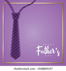 father's day background with empty background and tie