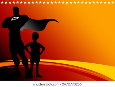 father's day background vector with copy space
