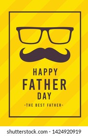 Father's day background vector illustration