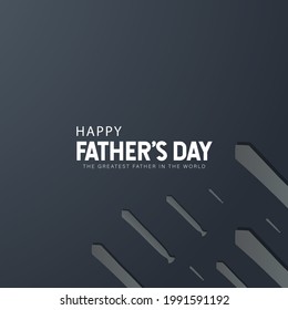 Father's day background with white writing on a black background.