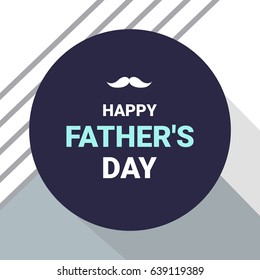 Father's day banner on modern background. Can be used for prints, advertising, promotion, greeting card, special offer and more. Vector illustration.