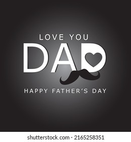 Plantilla de banner del Día del Padre. Saludos por el Día del Padre. Antecedentes del amor papá.