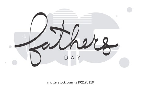 Father's day banner. Vector illustration.