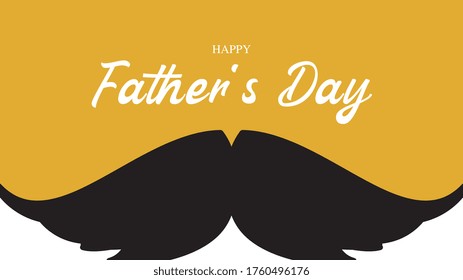 Father's Day big dead on the yellow background.