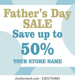 Father's day big sale flyer poster social media post design
