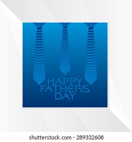 fathers day blue background vector illustration