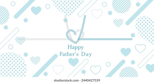 Father's Day Blue Heart Event Background