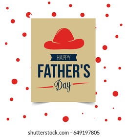 Father's day brochures in vintage style and greeting card typography flyer template with lettering. Poster, card, label, banner design set. Vector illustration