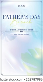 Father's Day Brunch Digital Poster