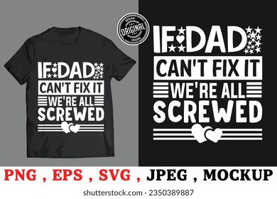 Father's day Bundle T-shirt Design, Vector Template