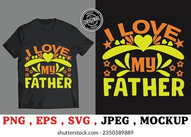 Father's day Bundle T-shirt Design, Vector Template