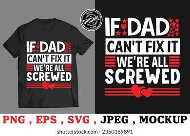 Father's day Bundle T-shirt Design, Vector Template