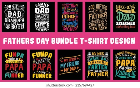 fathers day bundle typography t-shirt design. bundle custom t-shirt design.