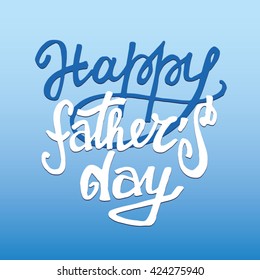 Father's Day. Calligraphic design elements. Vector illustration