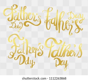 fathers day Calligraphy with Abstract idea for Greeting Card ,  father's day , festival poster 
