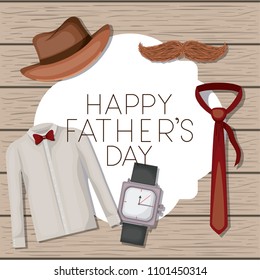 fathers day card with accessories