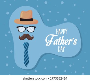 fathers day card with accessories