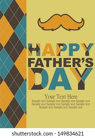 father's day card design. vector illustration