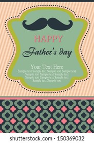 father's day card design. vector illustration
