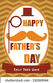 father's day card design. vector illustration