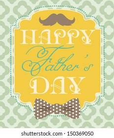 father's day card design. vector illustration