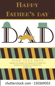 father's day card design. vector illustration