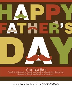 father's day card design. vector illustration