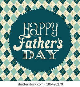 Fathers day card design, vector illustration