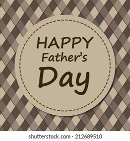 Fathers day card design, vector illustration