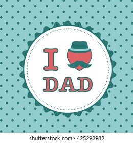 Father's day card for invitation, congratulation or greeting.
