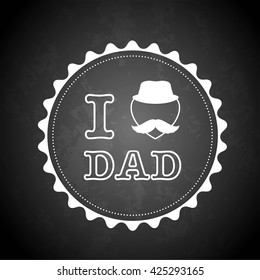 Father's day card for invitation, congratulation or greeting.