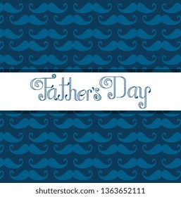 fathers day card with mustache background