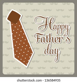fathers day card, retro style. vector illustration