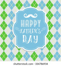 Fathers day card. in retro style. Vector illustration.