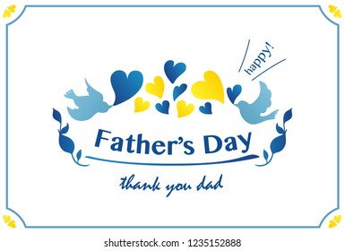 Father's Day card template
