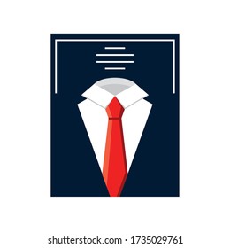 fathers day card template with tie vector illustration design