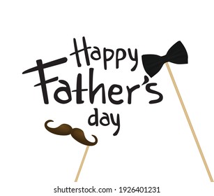 Father's  day card.  vector illustration