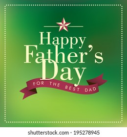 Father's day card. Vector illustration.